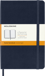 Notes Moleskine Classic M (11,5x18 cm) w linię, twarda oprawa, granatowy, 208 stron