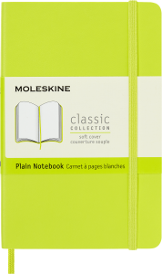 Notes Moleskine P (9x14cm) gładki, miękka oprawa, Lemon Green, 192 strony 