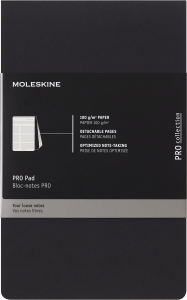 Notes reporterski PRO PAD Moleskine L (13x21 cm) czarny, 96 stron