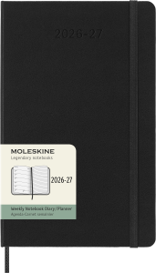 MOLESKINE kalendarz 2026/2027 LARGE CZARNY WEEKLY HARD