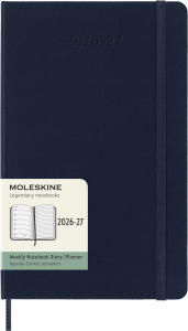 MOLESKINE kalendarz 2026/2027 LARGE GRANATOWY WEEKLY HARD