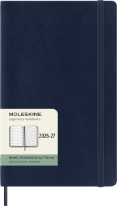 MOLESKINE kalendarz 2026/2027 LARGE GRANATOWY WEEKLY SOFT
