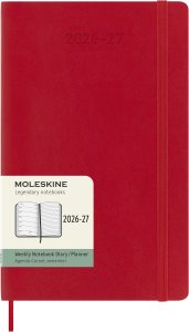 MOLESKINE kalendarz 2026/2027 CZERWONY LARGE WEEKLY SOFT