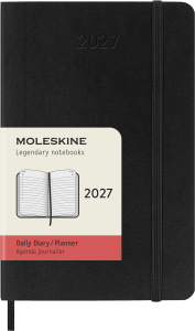 MOLESKINE kalendarz 2027 CZARNY POCKET SOFT DZIENNY (9x14)