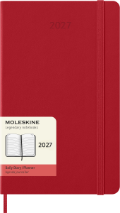 MOLESKINE kalendarz 2027 CZERWONY LARGE HARD DZIENNY (13x21)