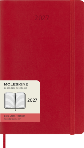 MOLESKINE kalendarz 2027 CZERWONY LARGE SOFT DZIENNY (13x21)