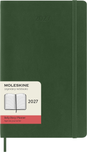 MOLESKINE kalendarz 2027 ZIELONY LARGE SOFT DZIENNY (13x21)
