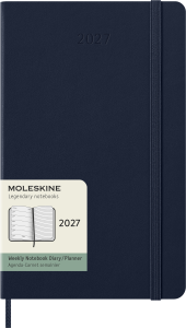 MOLESKINE kalendarz 2027 GRANATOWY LARGE WEEKLY HARD TYGODNIOWY (13x21)