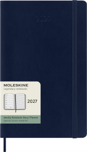 MOLESKINE kalendarz 2027 GRANATOWY LARGE WEEKLY SOFT TYGODNIOWY (13x21)