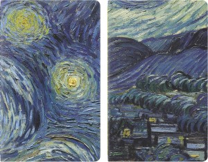 Zestaw 2 Zeszytów Moleskine Cahier Journals MOMA VAN GOGH Large gładki